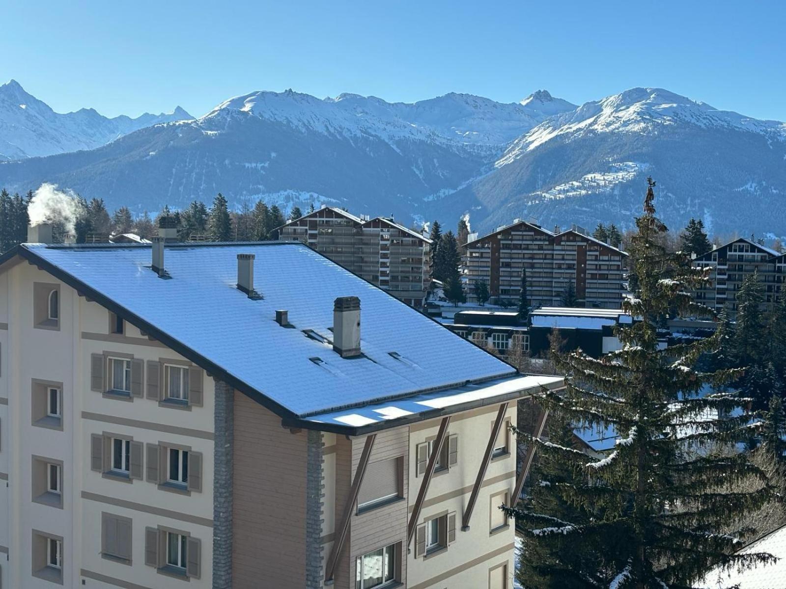 Апартаменты L'Eperon Center Crans Wonderful View Экстерьер фото