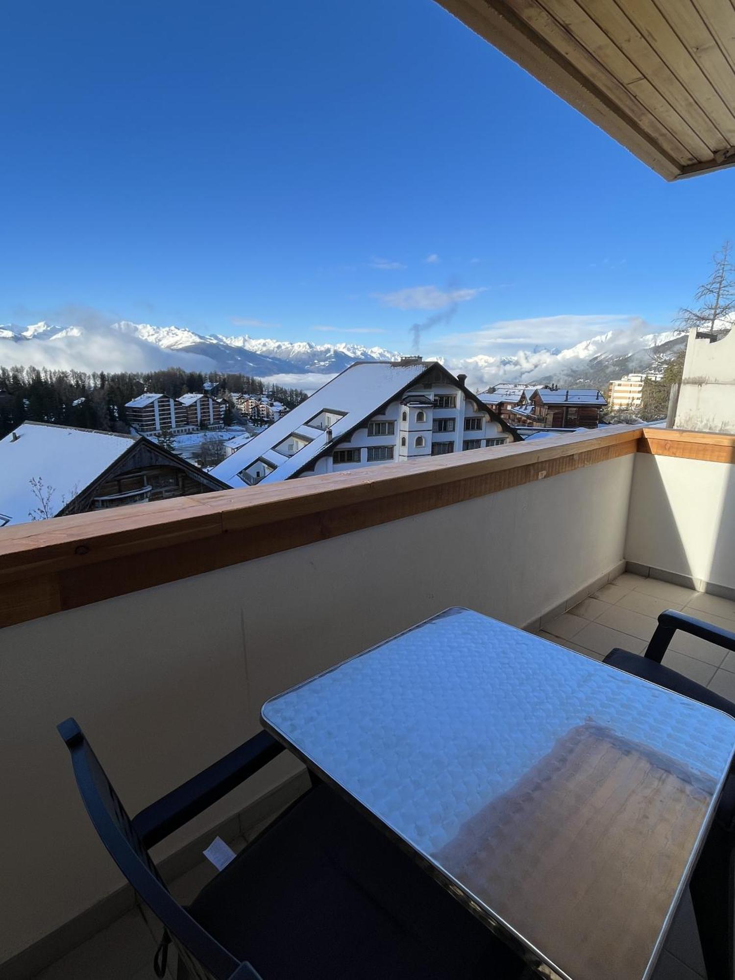 Апартаменты L'Eperon Center Crans Wonderful View Экстерьер фото